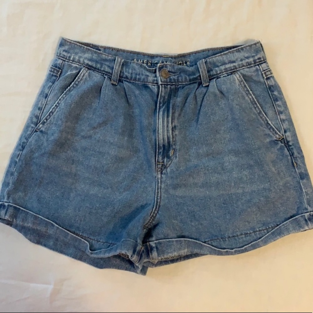 American Eagle Mom Shorts Classic Blue